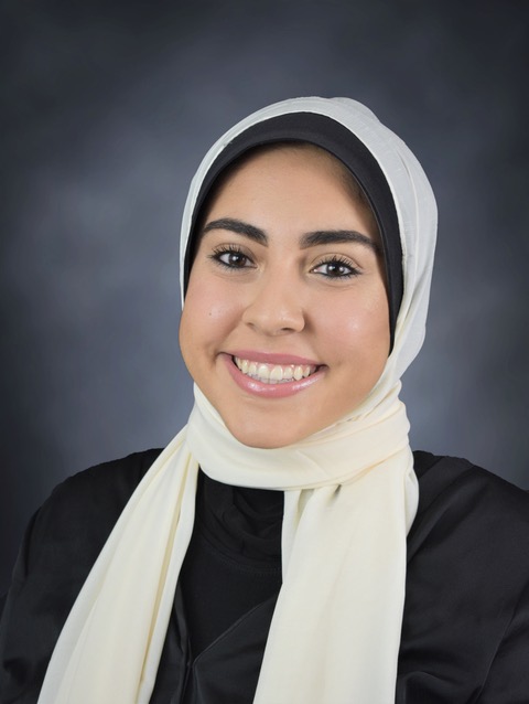 A headshot of student Sarah Khaleefah