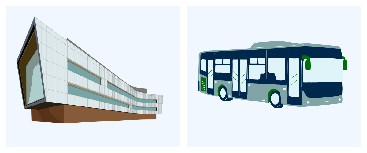 ELB and bus graphic