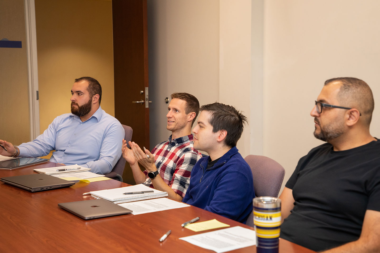 Students working in a group