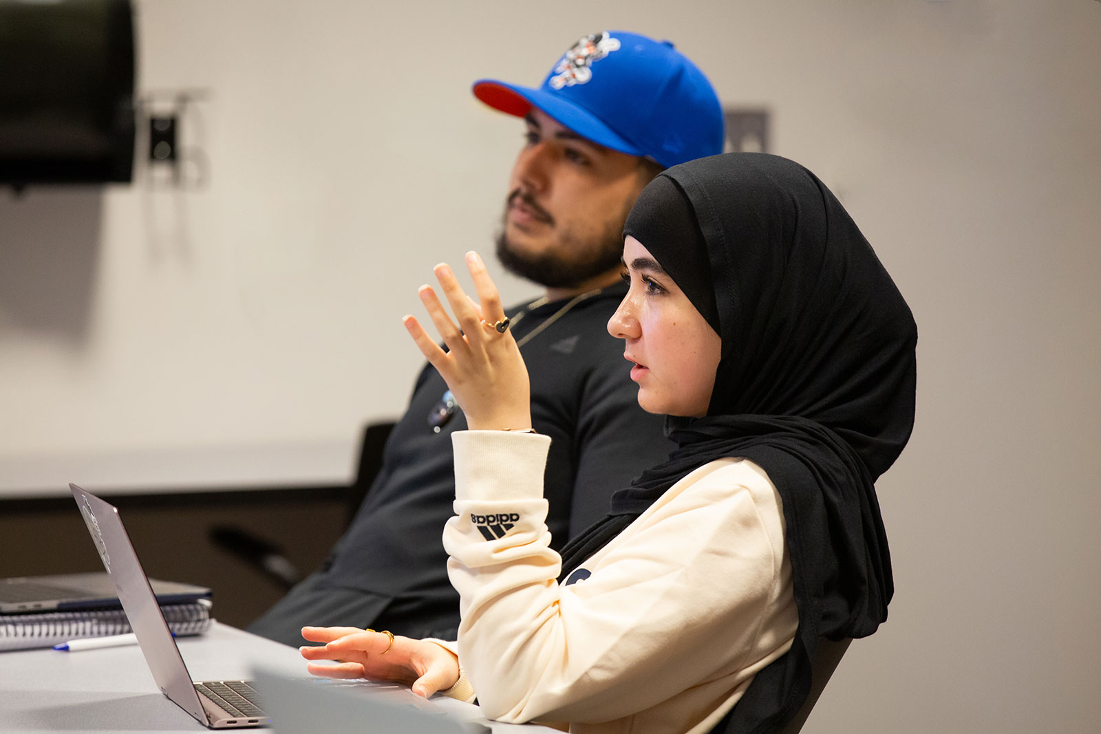 students in class