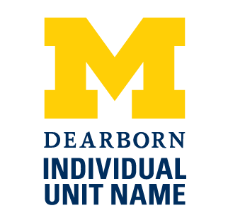 UM-Dearborn unit logo stacked