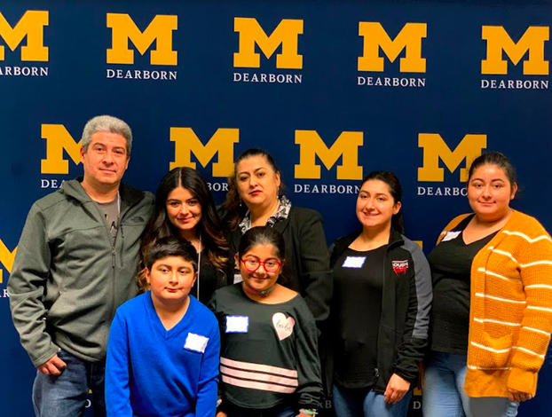 Rosa Gonzalez, back row, second from left, and her family