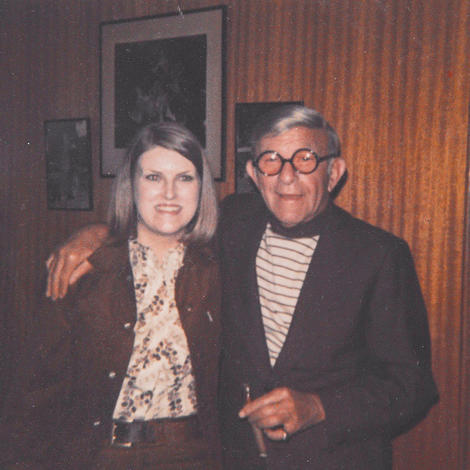 Kate Davy with one of her inspirations, George Burns
