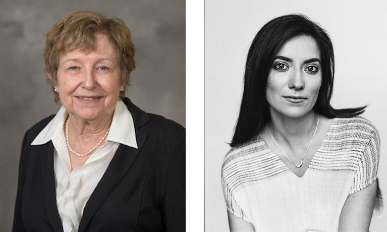 UM-Dearborn’s Commission for Women will honor Associate Professor Martha Adler, left, and filmmaker Sophia Kruz during the 40th Susan B. Anthony Awards.