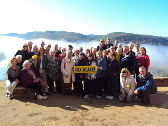 Gabriella Eschrich, chair of the Department of Language, Culture, and Communication and associate professor of French, accompanied a group of 38 alumni to the Dordogne region of France Oct. 6-Oct. 14 as an official representative of the U-M Alumni Association’s “True Blue” travel program.