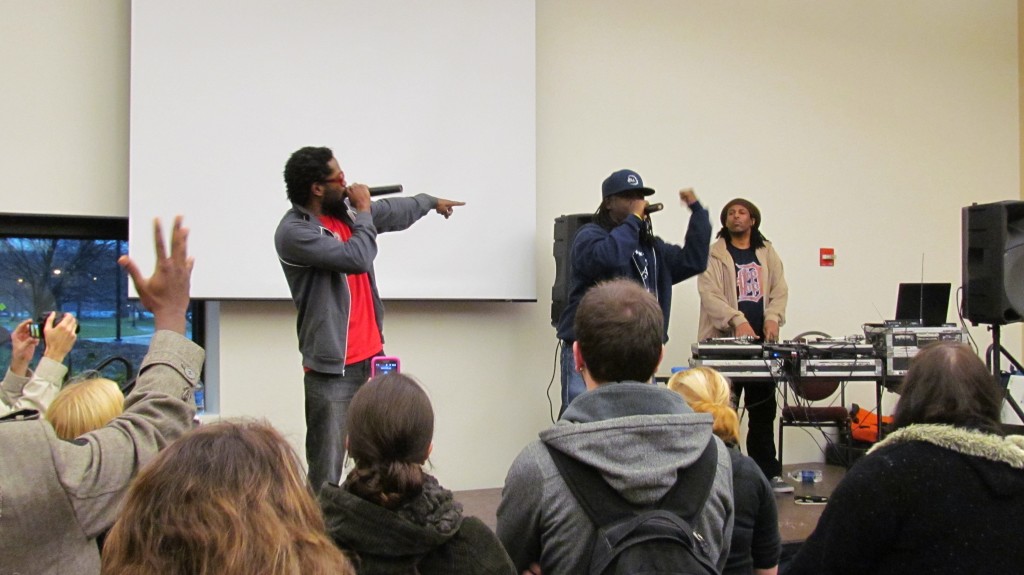 Members of 5 ELA, a popular hip-hop group from Detroit, discussed how the local artistic movement impacted music as a whole.
