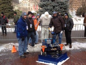 The Yeto 2.0 team and thier snowplow