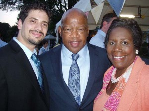 Anton Attard with Congresswoman Sheila Jackson Lee