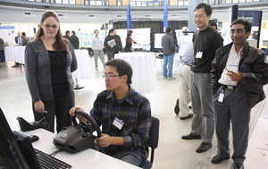  Visitors to the HP-CEEP anniversary event were invited to view student and faculty projects and displays.