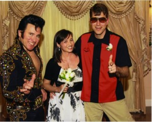 Dearborn icebreaker for Tim Davis. 3 people in custom - one dressed like Elvis