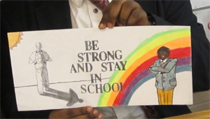 Dakari Randall's winning design - Be Strong and Stay in School