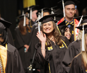 CASL graduates make their entrance during commencement ceremonies
