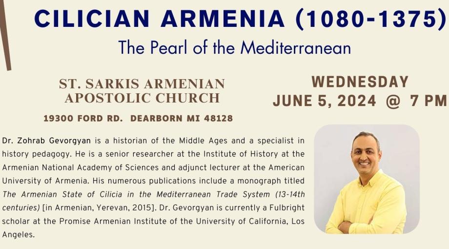 Cilician Armenia lecture flyer