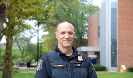 Portrait of Dave Hawkins, UM-Dearborn's police chief