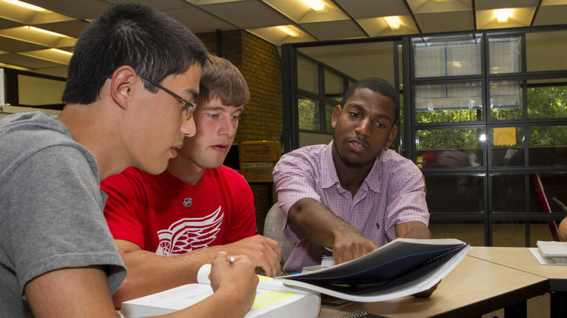 Students studying in CASL