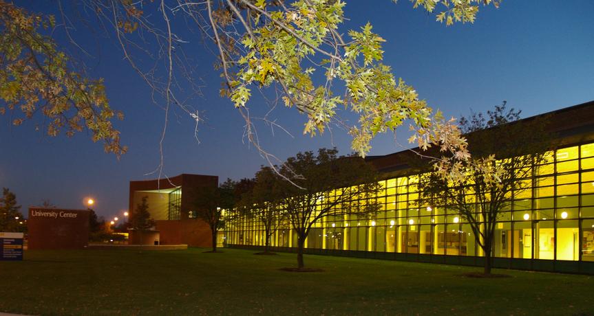 University Center at night