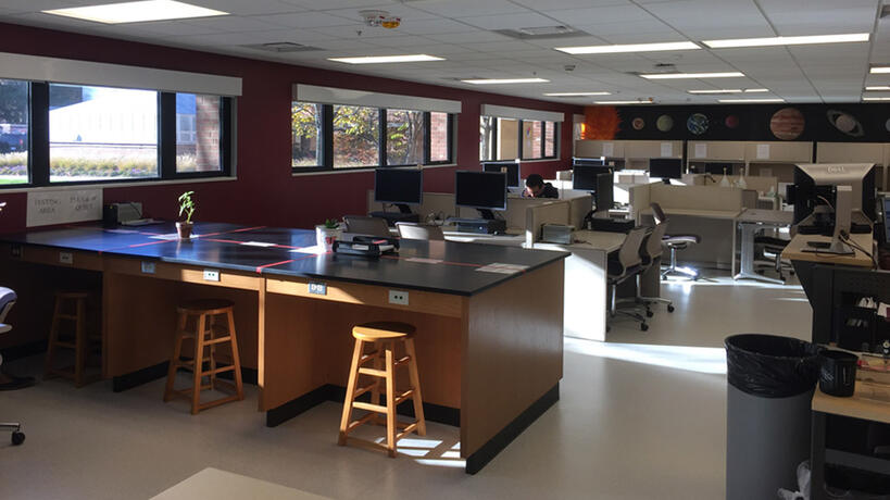 Interior of the Science Learning Center