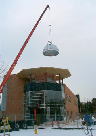 Dearborn Observatory Dome Raising