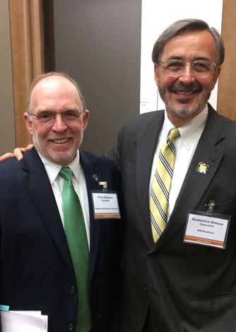 October 8, 2018: Chancellor Grasso with Northern Michigan University President Fritz Erickson at the Governing Boards State Universities Higher Education Summit hosted by Oakland University.