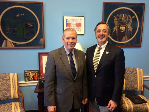 March 13, 2019: Chancellor Grasso meets with Congressman Walberg, in Washington DC, to discuss the impact of UM-Dearborn. 