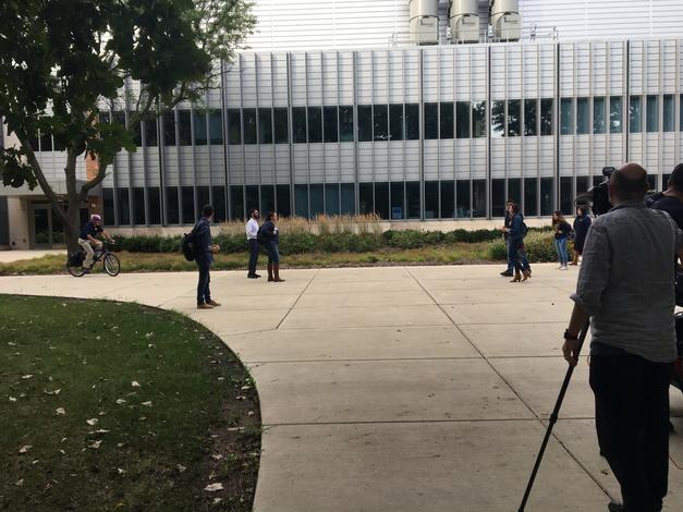 September 7, 2018: Chancellor Grasso (pictured on his bike) participates in a photo shoot for an upcoming feature in Legacy magazine. The magazine is scheduled to be mailed in early November. 