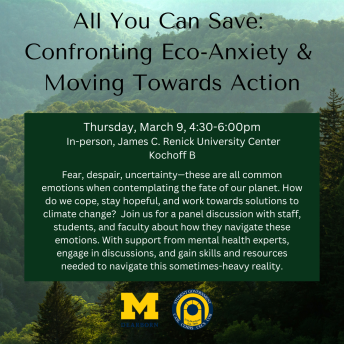 Eco Anxiety Panel event March 9
