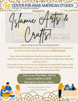 Islamic Arts and Crafts event