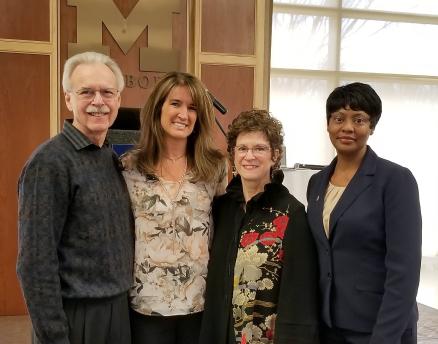 Greg Schatzle, Mallory Simpson, LeAnn Nickelsen, and Ann Lampkin-Williams at the Jean and Ken Simpson Event.