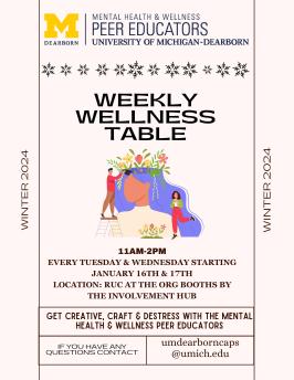 Weekly Wellness Table Flyer