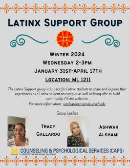 Latinx Support Group Flyer