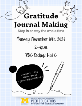 Gratitude Journaling Flyer