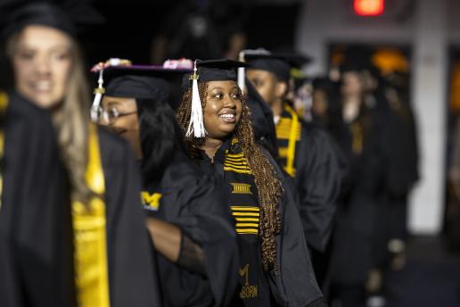 Scene from Fall 2024 commencement