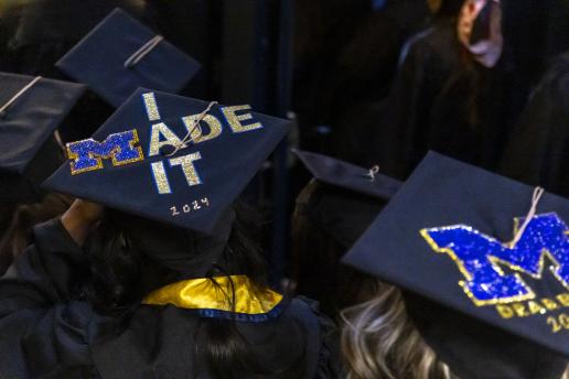 Scene from Fall 2024 commencement