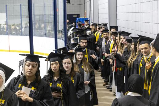 Scene from Fall 2024 commencement