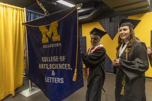 Scene from Fall 2024 commencement