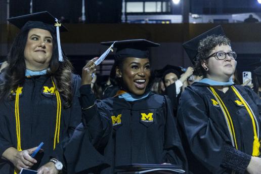 Scene from Fall 2024 commencement