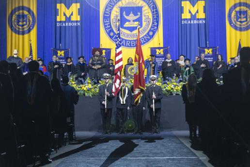 Scene from Fall 2024 commencement