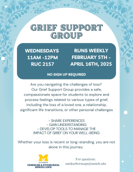 Grief Support Group Flyer