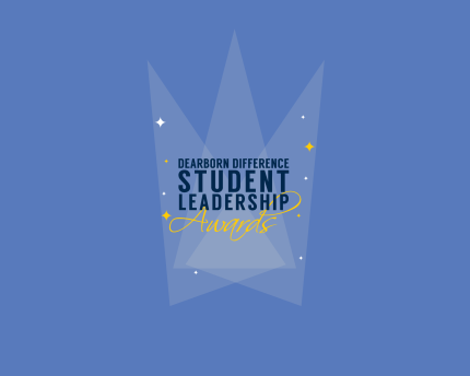 Graphic of Dearborn Difference Student Leadership Awards