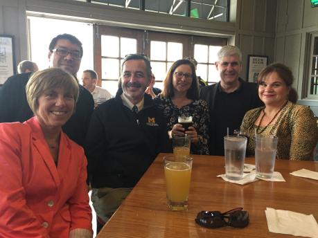 Chancellor Grasso joins staff for a casual conversation