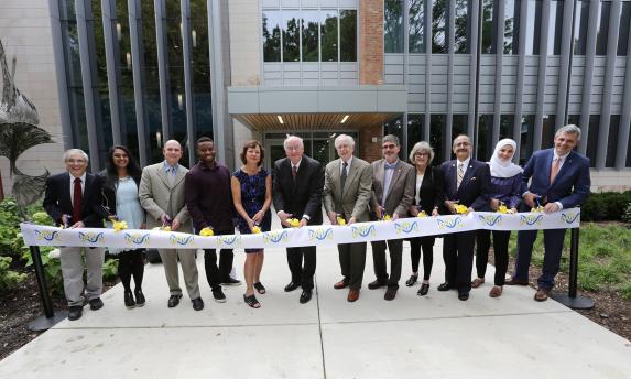 University officials at ribbon cutting ceremony