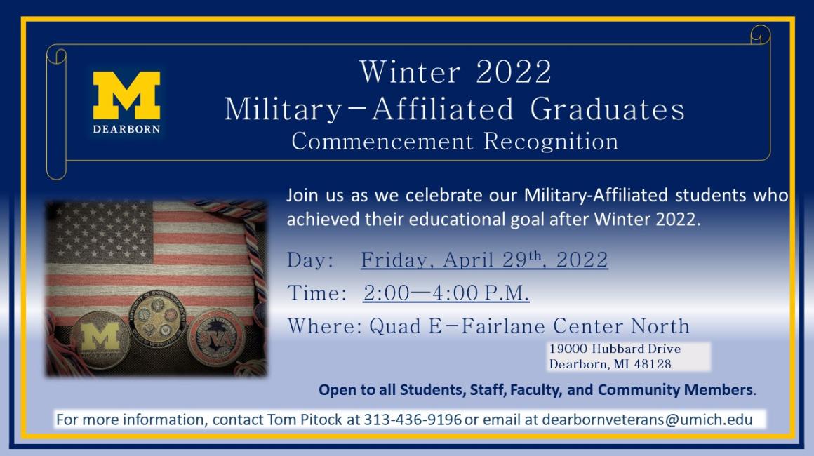 Military-Affiliated Announcement
