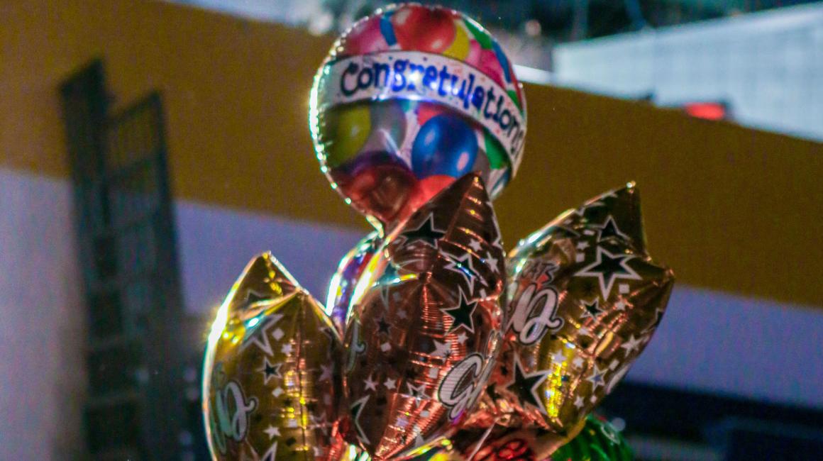 Photo of Commencement celebration balloons