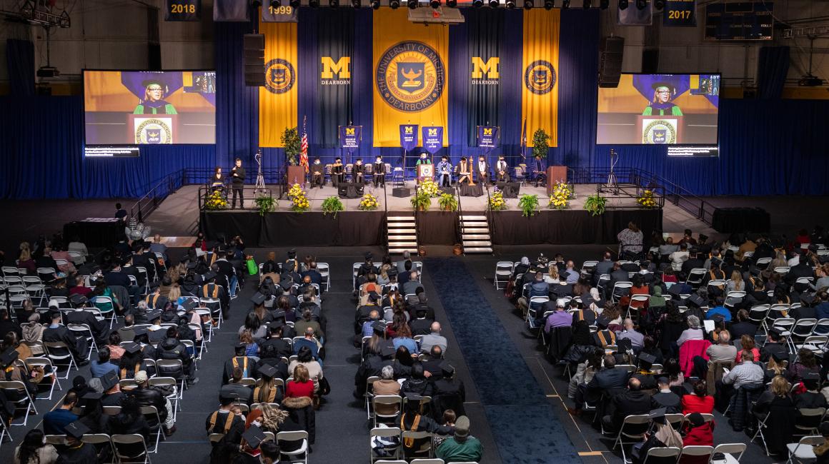 Photo of UM-Dearborn's Commencement ceremony