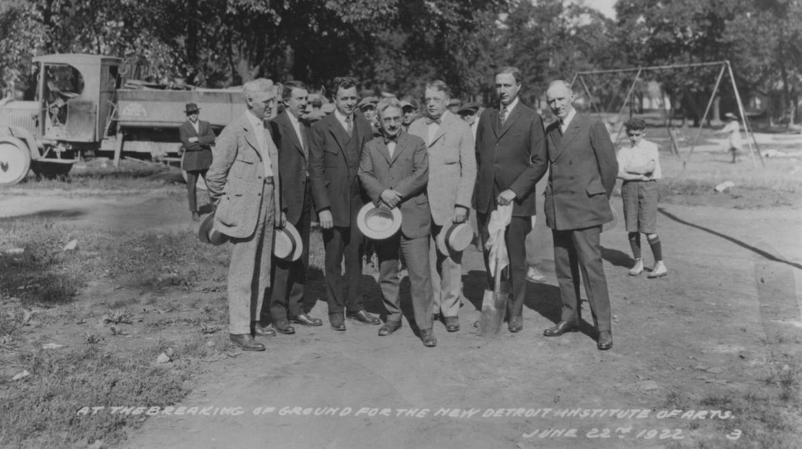 Photo from the 1922 DIA groundbreaking