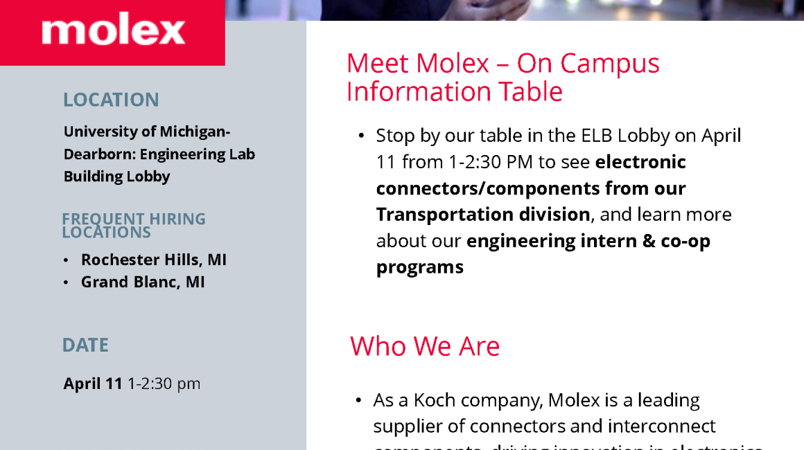 Molex a Koch company in the ELB