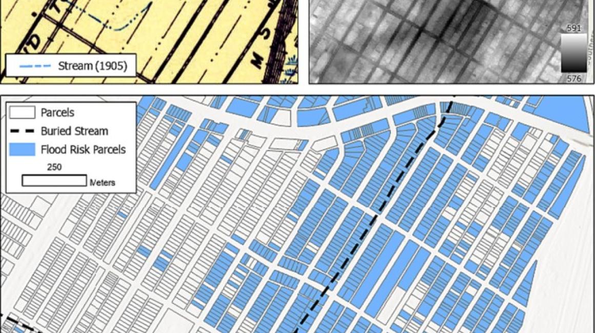 Maps of flooded parcels in Detroit