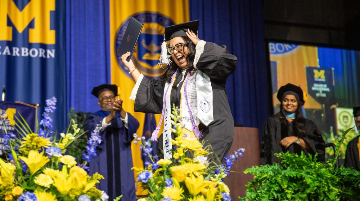 Graduate at the Fall 2023 commencement