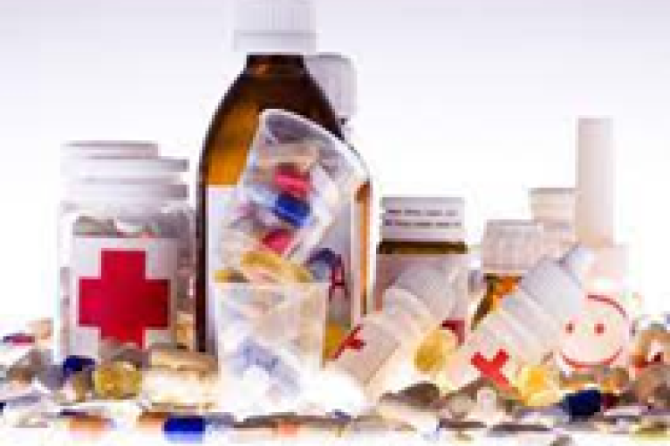 Example of pharmaceuticals and containers
