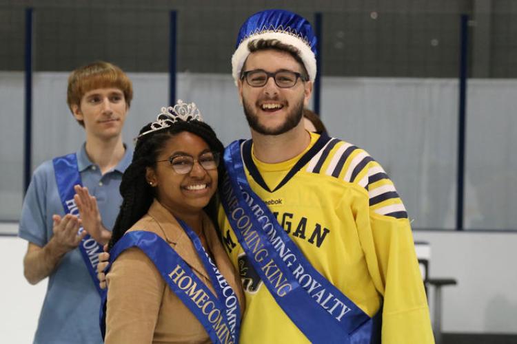 The 2018 Homecoming queen and king: Jackie hollier-Jackson and Jordan Wohl.